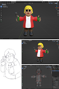 CARTOON EM 3D