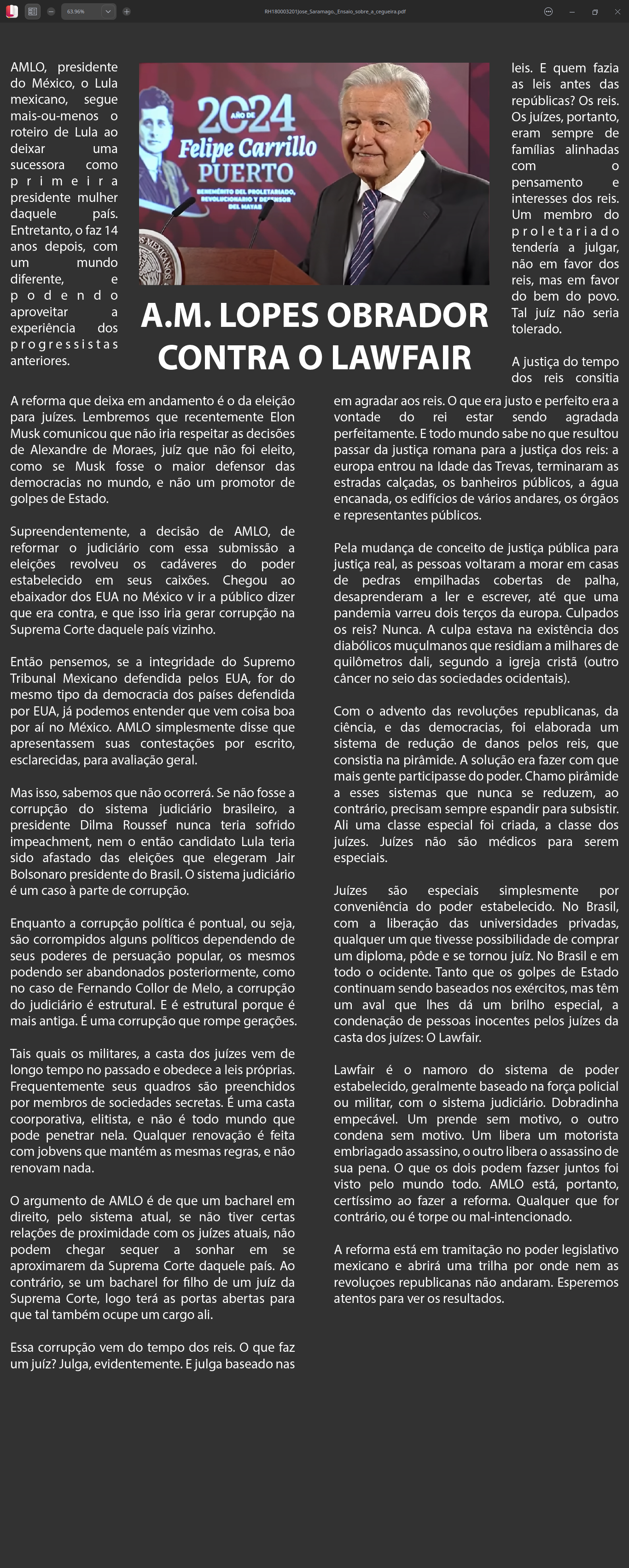 AMLO E O LAWFAIR